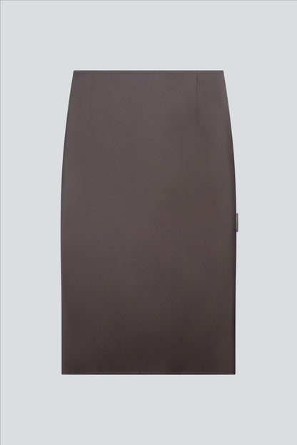 Midi sliky skirt