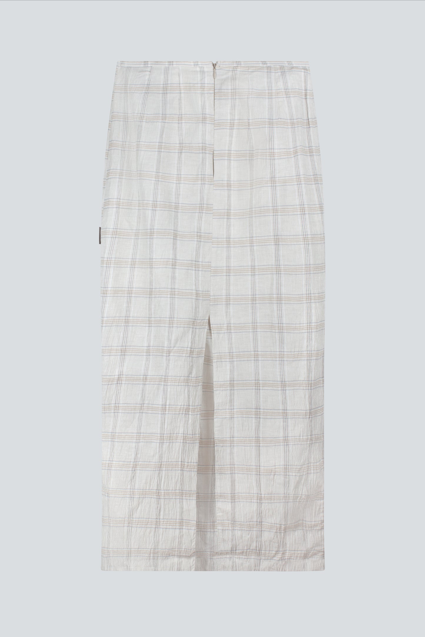 Checkered maxi skirt