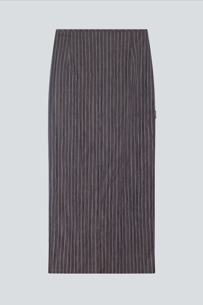 Stripe down maxi skirt